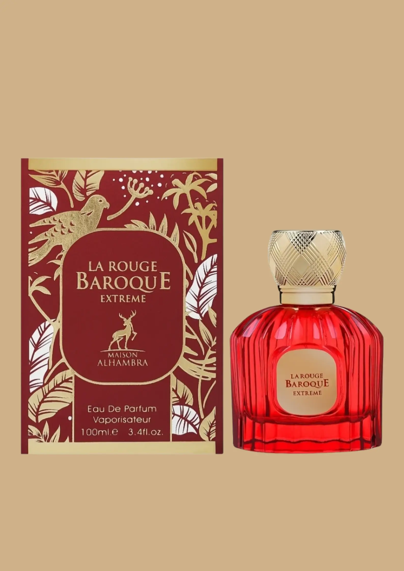 Eau de parfum La Rouge Baroque Extrême- Maison Alhambra 100 ML - Image 2