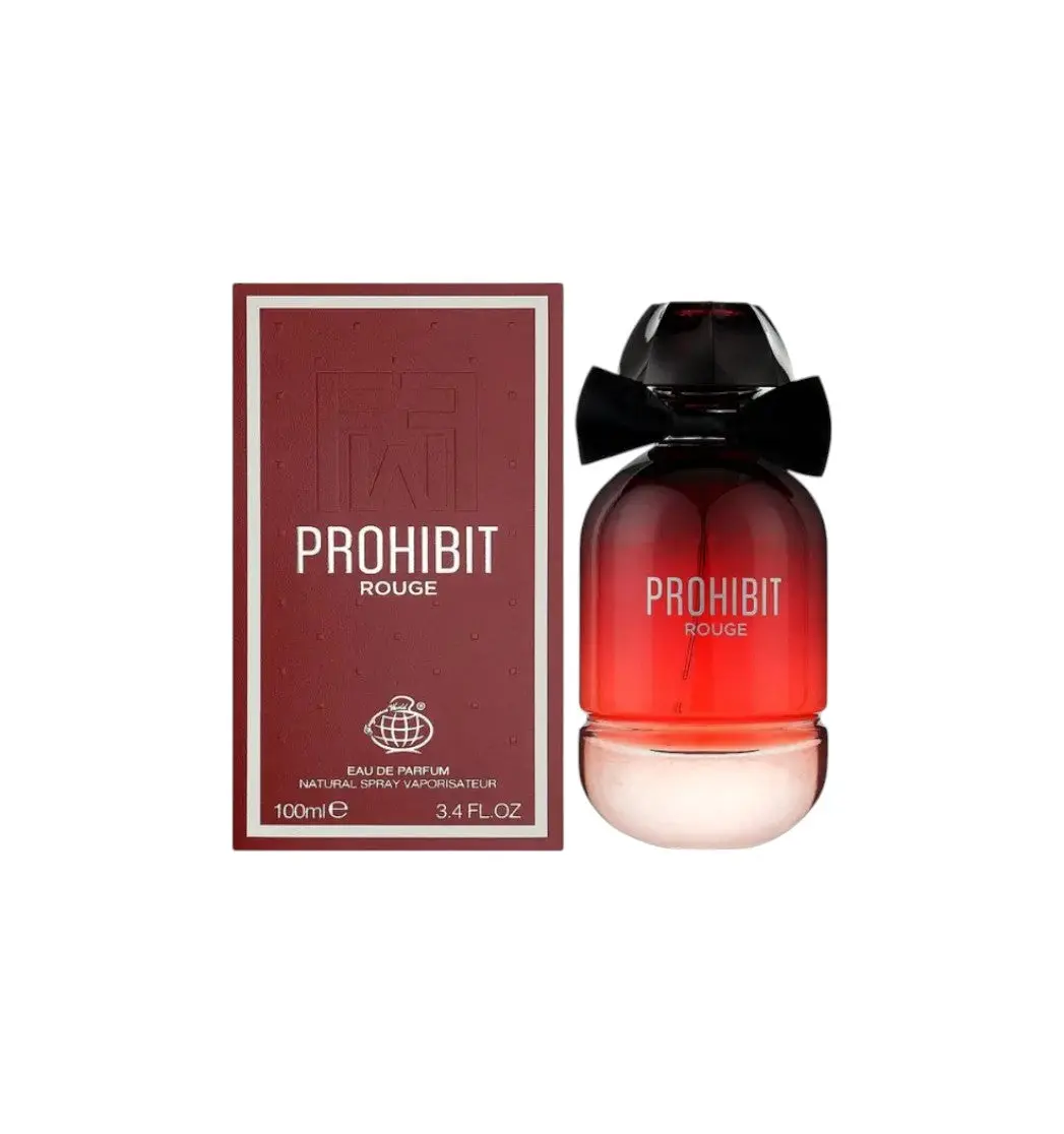 Eau de Parfum Prohibit Rouge - Fragrance World 100 ML