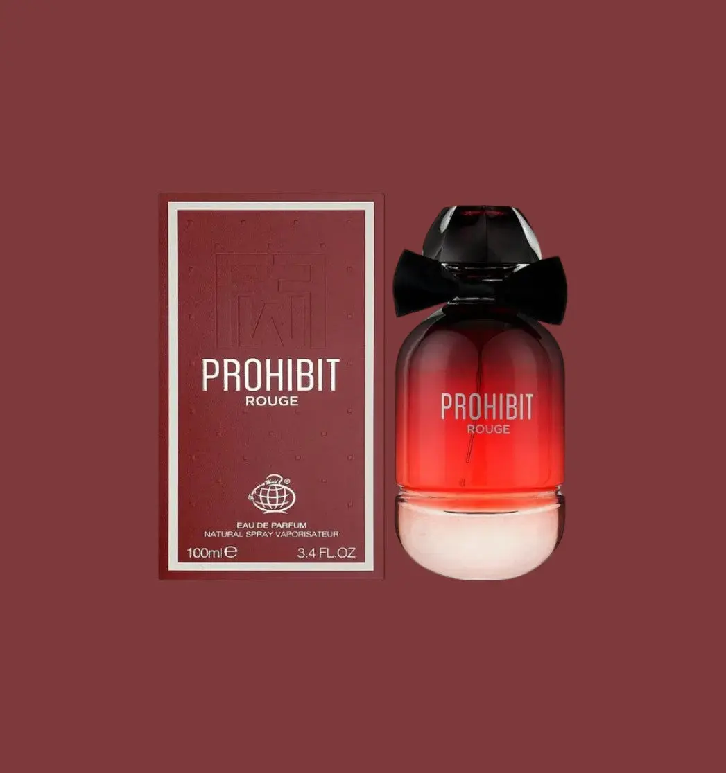 Eau de Parfum Prohibit Rouge - Fragrance World 100 ML - Image 2