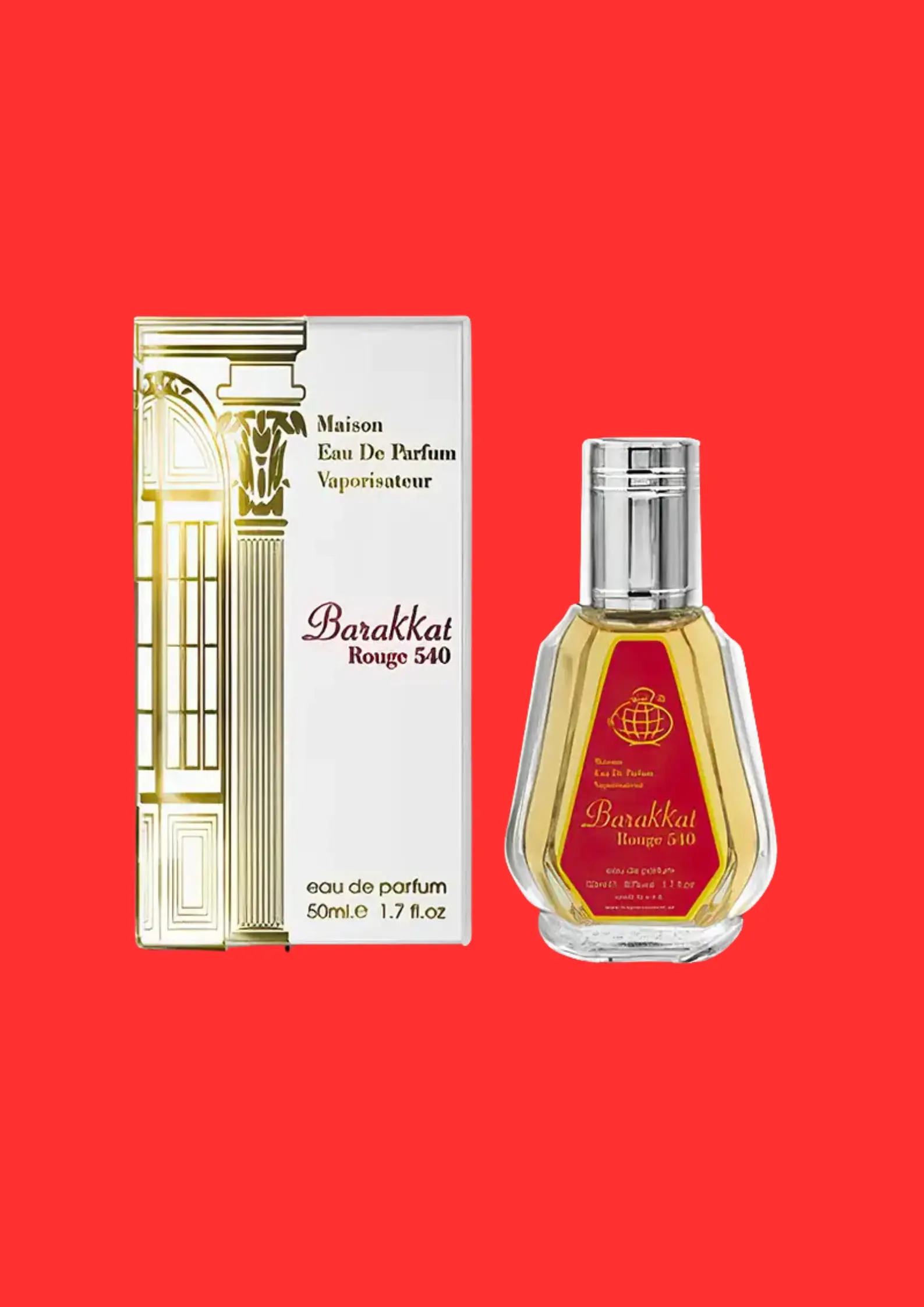 Eau de Parfum Barakkat Rouge 540 - Fragrance World 50 ML - Image 2